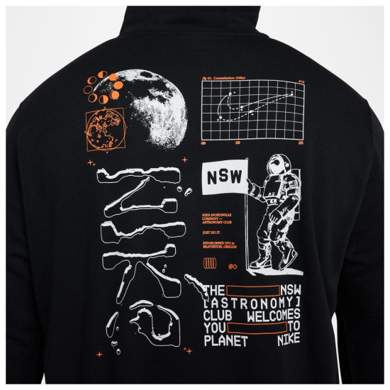 Nike Ανδρικό φούτερ Club Graphic Print French Terry Hoodie